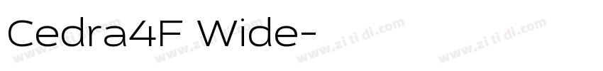 Cedra4F Wide字体转换